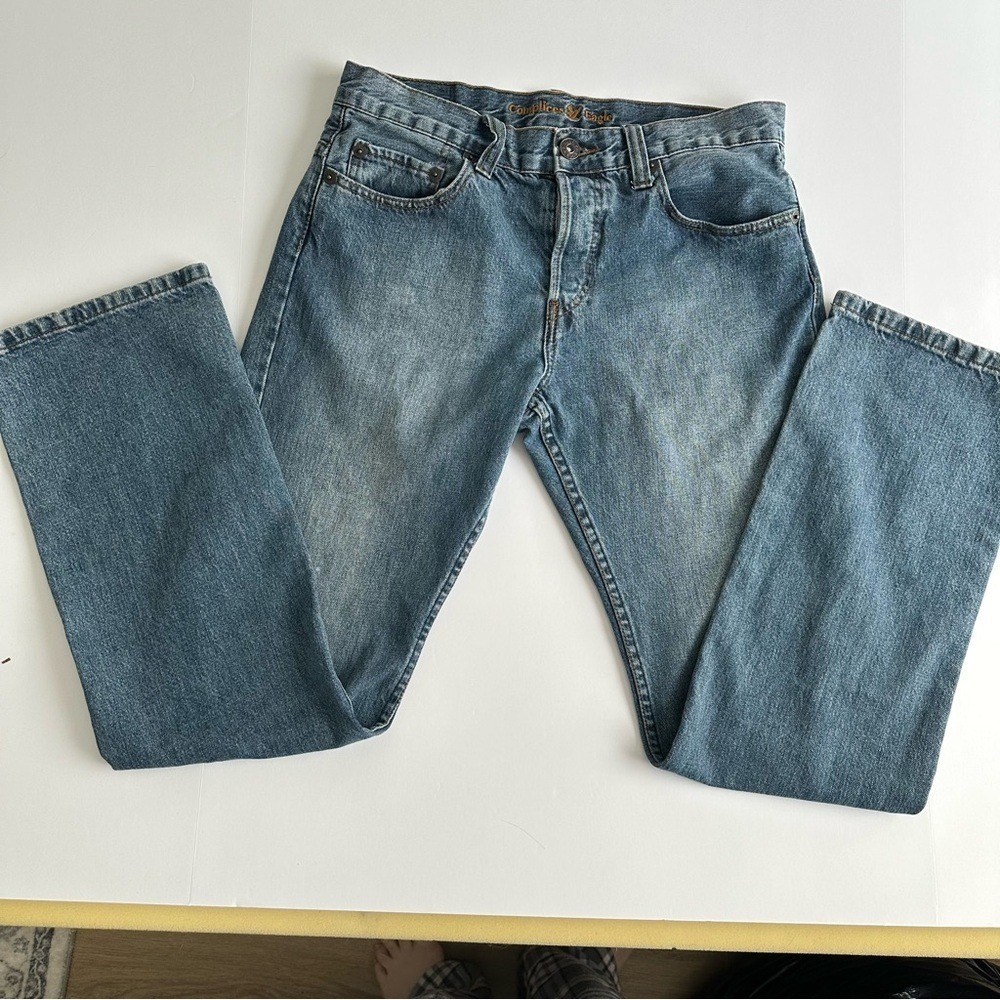 Complices‎ Eagle Mens Straight Leg Jeans Medium Wash Size 42 (34x32)